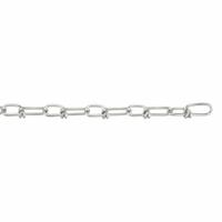 DAYTON Double Loop Chain: 3 in Chain Trade Size, 304 Stainless Steel, 100 lb Working Load Limit (MPN 2ZDJ6). Key specifications — Brand: DAYTON; Item Trade Size: 3.