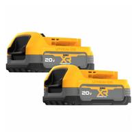 DEWALT Battery Kit: 20V MAX*, 1.7 Ah, 2 Batteries Included, 20V DC, 2 PK (MPN DCBP034-2). Key specifications — attr1278107: Not Oil-Resistant.