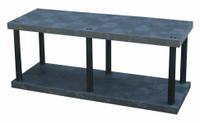 STRUCTURAL PLASTICS Plastic Shelving: 66 in x 24 in, 27 in Overall Ht, 2 Shelves (MPN ST6624B). Key specifications — Resistance Properties: Corrosion-Resistant; Frame Material: Plastic; Shelving Material: High Density Polyethylene; Brand: STRUCTURAL PLASTICS.