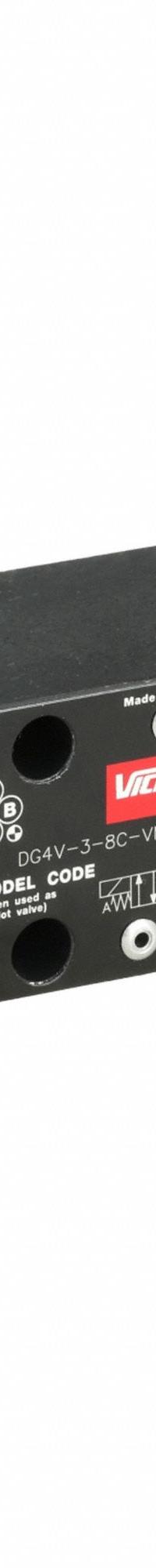 VICKERS Hydraulic Directional Valve: 10 gpm Max Flow Rate, D03 NFPA Size, Three Positions, Tank (MPN 02-144957). Key specifications — attr1018253: VICKERS; attr1018274: D03; attr1018283: Tank; attr1018249: 02-144957; attr1018300: Electrical; attr1018289: DG4V.