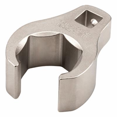 TEKTON Crowfoot Wrench: Steel, Satin Nickel, 3/8 in Drive Size, 1 in Head Size - SAE Flare Nut Crowfoot Wrenches