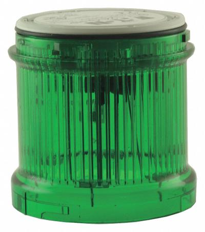 EATON Tower Light Module: Flashing, 24V AC/24V DC, Green, 73 mm Overall Dia, 3 in Overall Ht - Flashing Light Modules