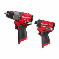 MILWAUKEE Tool Combination Kit: 2 Tools, Hammer Drill/Impact Driver, 12 V DC Volt, Tool Only, M12™ (MPN 3404-20, 3453-20). Key specifications — attr1176460: Impact Driver.