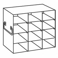 Upright Freezer Rack: 11 1/8 in Overall Lg, 5 3/4 in Overall Wd, Stainless Steel, Handles (MPN 0440228). Key specifications — Includes: Handles; Material: Stainless Steel; Product Type: Upright Freezer Rack; Brand: COLE-PARMER.