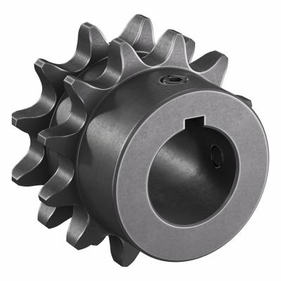 TRITAN Roller Chain Sprocket: 40-2, For 1/2 in Chain Pitch, 7/8 in Bore Dia, 12 Teeth - Size 40-2 Fixed-Bore Roller Chain Sprockets