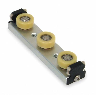 BISHOP-WISECARVER Linear Guide Carriage Assembly: PW, Size 1, 3-Roller Assembly - Bishop-Wisecarver UtiliTrak SW Wheel Plate Assemblies