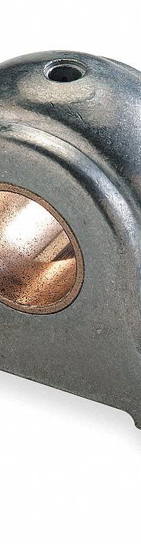 DAYTON Pillow Block Bearing: 2 Bolt, 1/2 in Bore, 3.562 in Overall Lg, 1.875 in Overall Ht, Bronze (MPN 1F630). Key specifications — Maximum Speed: 6,000 RPM; Brand: DAYTON.