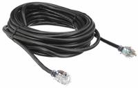 APPROVED VENDOR Extension Cord: Outdoor Use, 50 ft Lg, Outlet, 5-15P, 12/3, SJTW, Black, 125V AC (MPN 21RJ55). Key specifications — Brand: APPROVED VENDOR; Temperature Rating: -40° to 167°F; NEMA Plug Configuration: 5-15P.