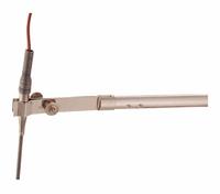OHAUS Lab Frame Rod: Thermometer Clamp, Zinc, 8 1/4 in Overall Lg, 2_3 Prongs, 3/8 in Arm Dia (MPN CLS-THMEXZ). Key specifications — attr1025734: OHAUS; attr1025737: Zinc; attr1025736: Nickel Plated; attr1025747: Thermometer Clamp.