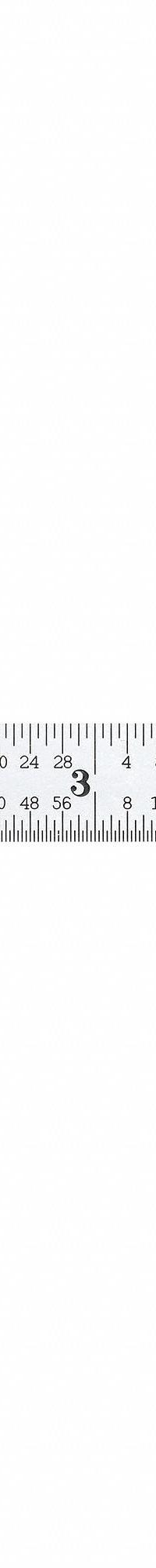 STARRETT Steel Rule, Flexible: C331-150, 5 3/4 in / 150 mm, 0.02 in Thick, 0.5 mm/1/64 in, Chrome. Key specifications — attr939978: 1/64 in; attr934745: STARRETT; attr944509: Chrome; attr939993: Fractional; attr986193: Etched.