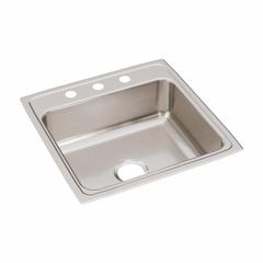 JUST MANUFACTURING Bowl Drop-In Sink: 22 in Overall Lg, 22 in Overall Wd, 7 5/8 in Bowl Dp, 1 Bowls (MPN SL2122A4-J). Key specifications — Brand: JUST MANUFACTURING; Color Family: Silver/Gray.