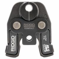 RIDGID Cordless Press Tool Jaw: 1/2 in Pipe, Copper, For RLS Press, Compact Tool Types (MPN 55123). Key specifications — attr518773: Jaw; attr518762: Copper; attr518771: Steel; attr518761: RLS Press; attr518760: RIDGID.