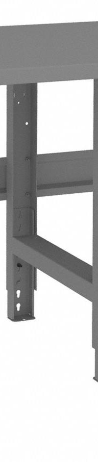 TENNSCO Workbench: Adj Ht, Steel, 96 in x 30 in, 4,000 lb Overall Load Capacity, Gray (MPN WBA-1-3096S). Key specifications — Brand: TENNSCO.
