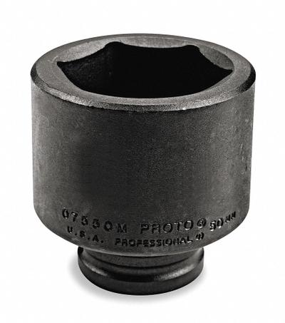 PROTO Impact Socket: 3/4 in Drive Size, SAE, 1 1/2 in Socket Size, 6-Point, Std - 3/4" Drive Impact Sockets
