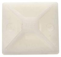 TY-RAP Cable Tie Mounting Base: 0.2 in Slot Wd, 0.07 in Slot Ht, Natural, 0.99 in Wd, 100 PK (MPN MPNY-1000-9-C). Key specifications — For Use With: Cable Ties Up To 50 lb Tensile Strength; Size: 0.99 in L x 0.99 in W x 0.2 in H; Color: Natural; Brand: TY-RAP.