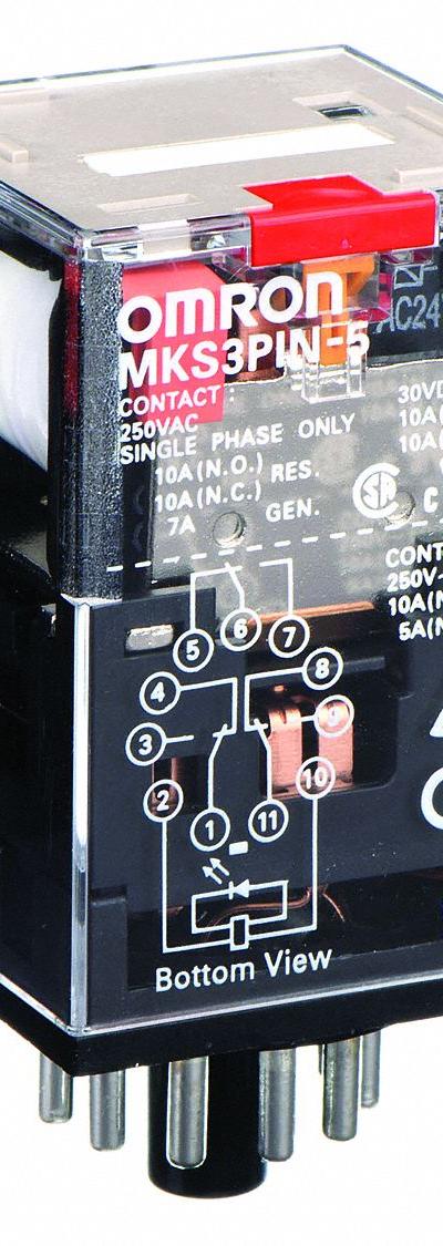 OMRON General Purpose Relay: Socket Mounted - Socket-Mounted Relays