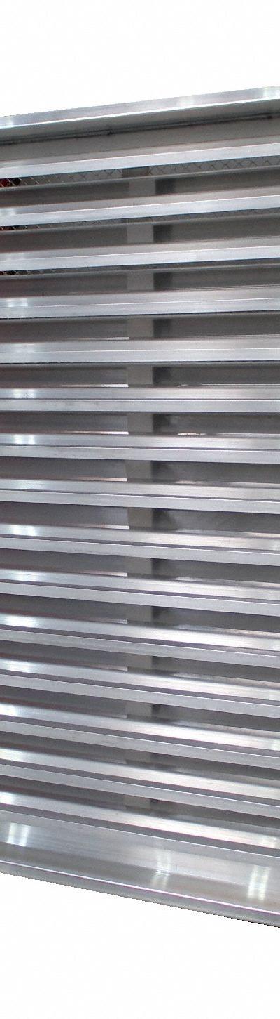 S&P AIR CONTROL Wind Driven louver: Hat Channel - Wind Driven Rain Louvers