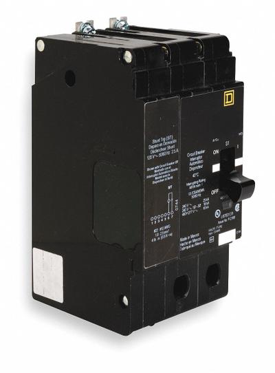 SQUARE D Miniature Circuit Breaker: 70 A, 277/480V AC, Single Phase, 18kA at 277/480V AC - EDB & EGB Series, Bolt-On Square D Miniature Circuit Breakers