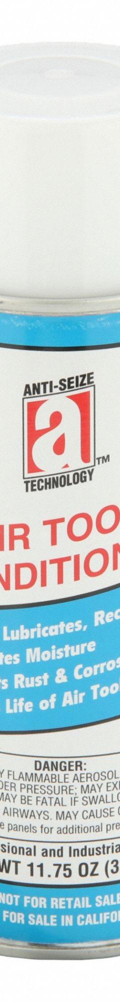 ANTI-SEIZE TECHNOLOGY Air Tool Conditioner/Cleaner: Water-Based, -10°F Min. Op Temp., Not Food Grade (MPN 17011). Key specifications — attr1321222: Water-Based; attr1321226: 10W; attr1321227: 22; attr1321244: ANTI-SEIZE TECHNOLOGY; attr1321245: Aerosol Can.