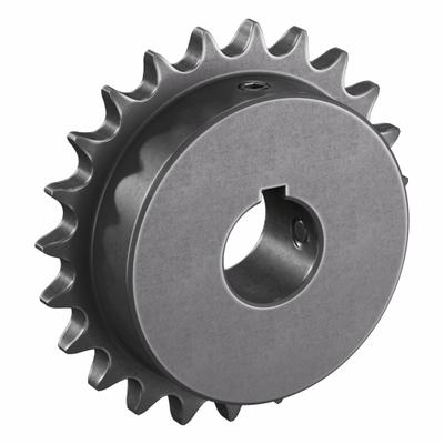TSUBAKI Single Strand Sprocket: 40, For 1/2 in Chain Pitch, 1 in Bore Dia, 23 Teeth - Size 40 Fixed-Bore Roller Chain Sprockets