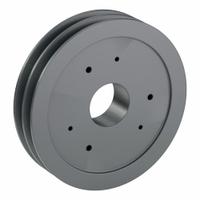 APPROVED VENDOR V-Belt Pulley: C105, 2 Groove, 10.9 in OD, Bushed Bore, SF, For C/CX Belt Section (MPN 2C105SF). Key specifications — Pulley Industry Number: C105; Pitch Diameter: 10.5 in (C); For Belt Section (broad, with similar types): C or CX.