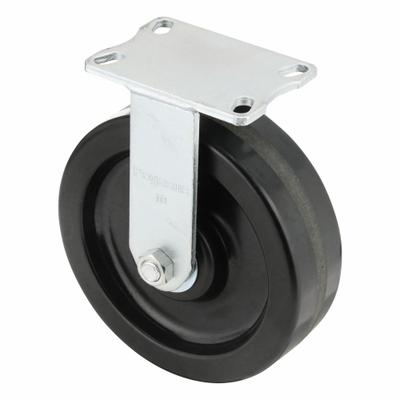APPROVED VENDOR Plate Caster: Rigid, No Brake, Phenolic, 10 in Wheel Dia, 3 in Wheel Wd - Heavy-Duty Plate Casters
