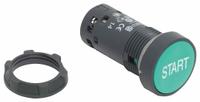SCHNEIDER Flush Push Button: Green, 22 mm Mounting Size, Non-Metallic, Momentary (MPN XB7NA3133). Key specifications — Brand: SCHNEIDER; Action: Momentary; Legend: Start; Series: XB7; Push Button Material Type: Non-Metallic.
