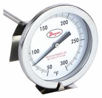 DWYER Clip On Dial Thermometer: 0°F to 220°F, +/- 2% Accuracy, 5 in Stem Lg, Fahrenheit (MPN CBT1750131). Key specifications — Accuracy: +/- 2%; Brand: DWYER; Temperature Units: Fahrenheit.