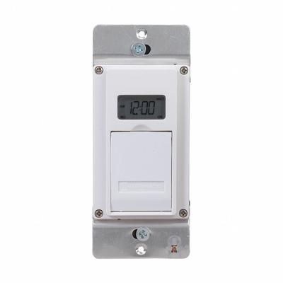 INTERMATIC Wall Switch Timer: 7 day Max, 1 min Min, SPST-NO, 120V AC, No Wall Plate Included - Digital Programmable Timers without Wall Plates