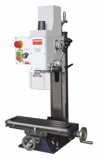 DAYTON Mill Drill: Gear Drive, 5/8 hp, 120V, w/ Task Light (MPN 53UH19). Key specifications — attr1088426: MT2; attr1099139: Variable; attr1088377: DAYTON; attr1096869: Square.