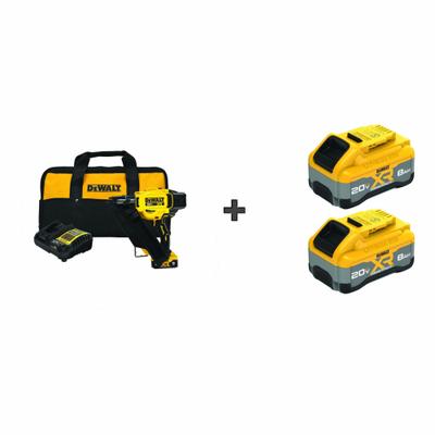 DEWALT Framing Nailer Kit: Framing, Combo, (1) 5.0 Ah/(2) 8.0 Ah, Plastic, Strip Collation - DEWALT Cordless Nailers