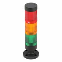 WERMA Tower Light Assembly: 3 Tier, Amber/Green/Red, No Sounder Tier, 8 5/8 in Overall Ht, Steady (MPN 62960001). Key specifications — Manufacturer Part Number: 62960001; Brand: WERMA; Operating Voltage: 120V AC; Light Tier Color: Red.