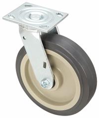 APPROVED VENDOR Plate Caster: Swivel, No Brake, Polyurethane, 8 in Wheel Dia, 2 in Wheel Wd, Slot (MPN P21S-UP080R-14). Key specifications — Wheel Bearing Type: Roller; Wheel/Tread Color: Gray; Brand: APPROVED VENDOR; Caster Type: Swivel.