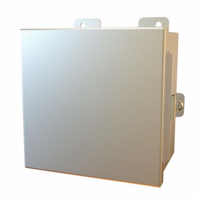 HAMMOND Electrical Enclosure: Stainless Steel, 6 in x 6 in x 4 in, NEMA 12/13/3R/4/4X - Stainless Steel Enclosures