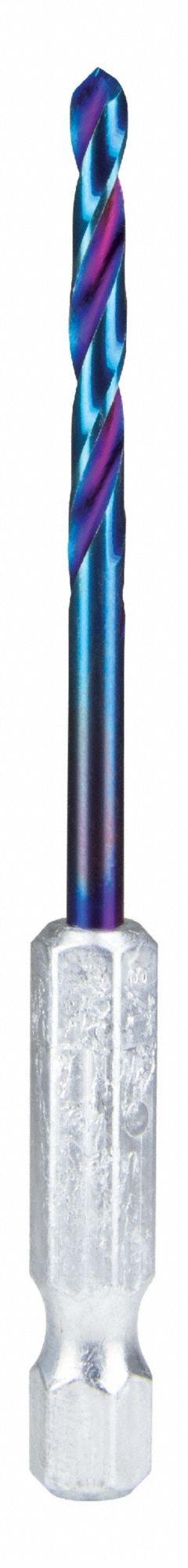 SPYDER Twist Drill Bit: 1/8", 137° Split Point, TiCN High Speed Steel, Impact Rated (MPN 19004). Key specifications — attr1234973: Impact Rated; attr1234966: SPYDER; attr1234978: 0.1250.