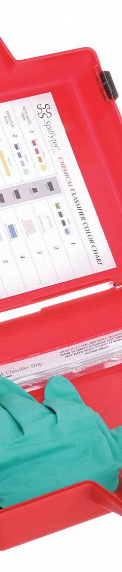 SPILFYTER Classifier Kit: Positive/Negative, Chemicals/Unknown Spilled Liquid/Wastewater, 20 Tests (MPN 571020). Key specifications — Parameter Measurements Included: Positive/Negative; Brand: SPILFYTER; Test Detects For: Chemicals.