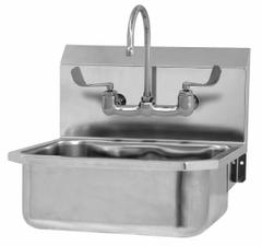 SANI-LAV Hand Wash Sink Kit: 1 Stations, 7 in Bowl Dp, 17 in Bowl Lg, 14 in Bowl Wd, Faucet Included (MPN 505FL). Key specifications — Includes Side Splash: Side Splash Not Included; Series: Stainless Steel Hand Wash Sink; Brand: SANI-LAV.