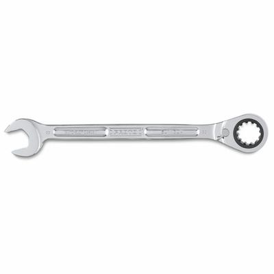 PROTO Combination Wrenches: Alloy Steel, Full Polish Chrome, 30 mm Head Size - Metric Spline Ratcheting Combination Wrenches