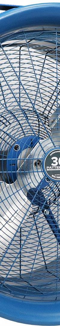 PATTERSON Mounted Fan: 30 in Blade Dia, 115/208 to 230V AC, 1 hp Motor HP, Ceiling Mount (MPN H30A-HV KIT). Key specifications — Brand: PATTERSON; Voltage: 115/208 to 230V AC; Number of Speeds: 1; Fan Mounting Location: Ceiling; Oscillation: Non-Oscillating.