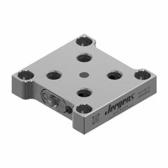 JERGENS Receiver Base: Quick-Loc, Square, Alloy Steel, 104 mm W x 104 mm L x 104 mm H, 2.5 kg Wt (MPN QL2-100115). Key specifications — Product Type: Receiver Base; Brand: JERGENS; Compatible Pull Stud Part Number: QL-200800.