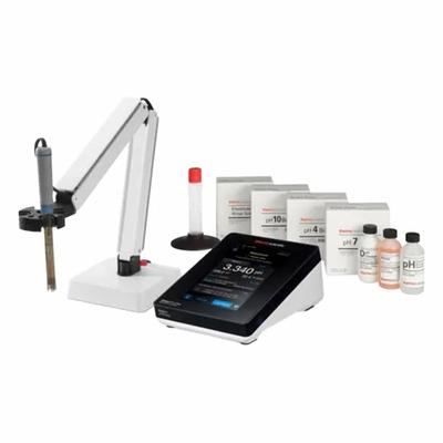 THERMO SCIENTIFIC pH Meter Kit: ORP/pH/Temp, pH Electrode Storage Sleeve and Base - Benchtop pH Meters