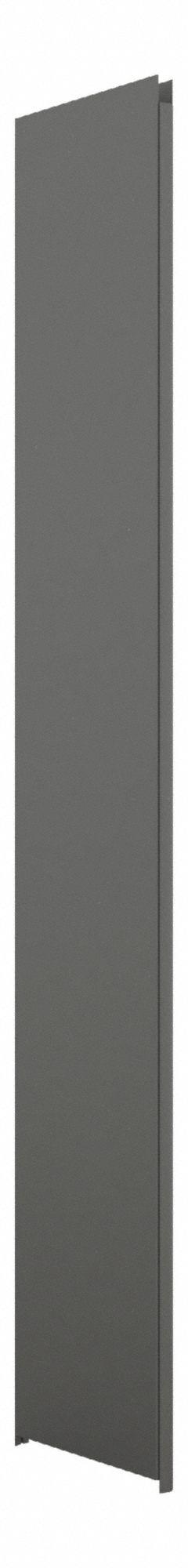 HADRIAN Pilaster: Stainless Steel, Powder-Coated, Slate, 82 in Ht, 14 in Wd, 1 1/4 in Thick (MPN 541014-621). Key specifications — Door Swing: In Swing; Brand: HADRIAN; Color: Slate; Finish/Texture: Powder-Coated.