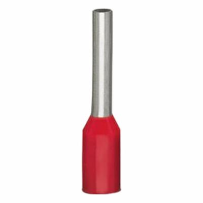 WAGO Wire Ferrule: 18 AWG Max Wire Size, Holds 1 Wire, Red, Polypropylene - Insulated Ferrules
