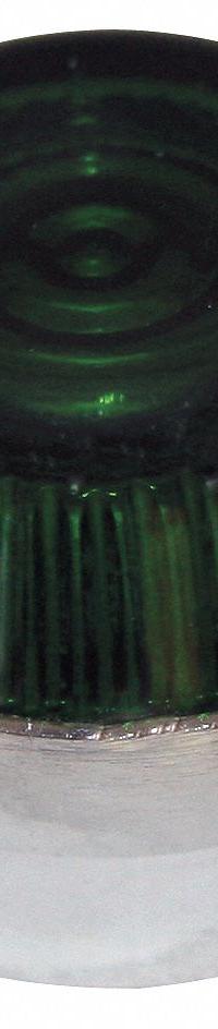 EATON Pilot Light Lens: 30 mm Panel Mounting Hole Dia, Green, Fresnel, Incandescent/LED, 10250T (MPN 10250TC8N). Key specifications — Brand: EATON; Compatible with Series: 10250T; Lens Material: Glass.