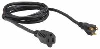 APPROVED VENDOR Extension Cord: Indoor Use, 6 ft Lg, Outlet, 5-15P, 16/3, SJT, Black, 13 A Current (MPN 5XFP9ID). Key specifications — Brand: APPROVED VENDOR; Temperature Rating: -4° to 221°F; NEMA Plug Configuration: 5-15P.