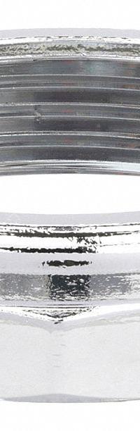 APPROVED VENDOR Nut: Zinc, Chrome-Plated, Silver, 1 1/2 in Nominal Pipe Size, Slip, 10 PK (MPN 1PNW5). Key specifications — Finish: Chrome-Plated; Includes: (10) 1-1/2 in Nut; Brand: APPROVED VENDOR; Material: Zinc; Connection Type: Slip.