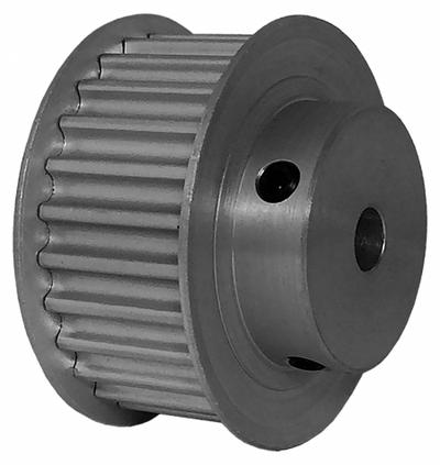 Dayton Timing Pulley: Modified Curvilinear, Fixed, For GT Timing Belt Section - GT Section Fixed-Bore Timing Pulleys with Hub