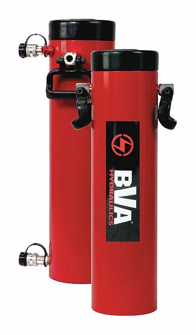 BVA HYDRAULICS Hydraulic Ram: Double Acting, 55 ton Nominal Capacity, 13 in Nominal Stroke Lg - General Purpose Rams
