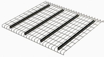 HUSKY RACK & WIRE Pallet Rack Decking: 58 in x 42 in, Waterfall, Std Wire Decking - Standard-Channel Waterfall Wire Pallet Rack Decking