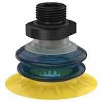 PIAB Vacuum Pad Assembly: G1/2 in, 65 mm Pad Dia, Polyurethane, Blue/Yellow, 30A/60A, MX (MPN S.MX65P3060.G12M.00). Key specifications — attr1019194: S.MX65P3060.G12M.00; attr1019196: PIAB.